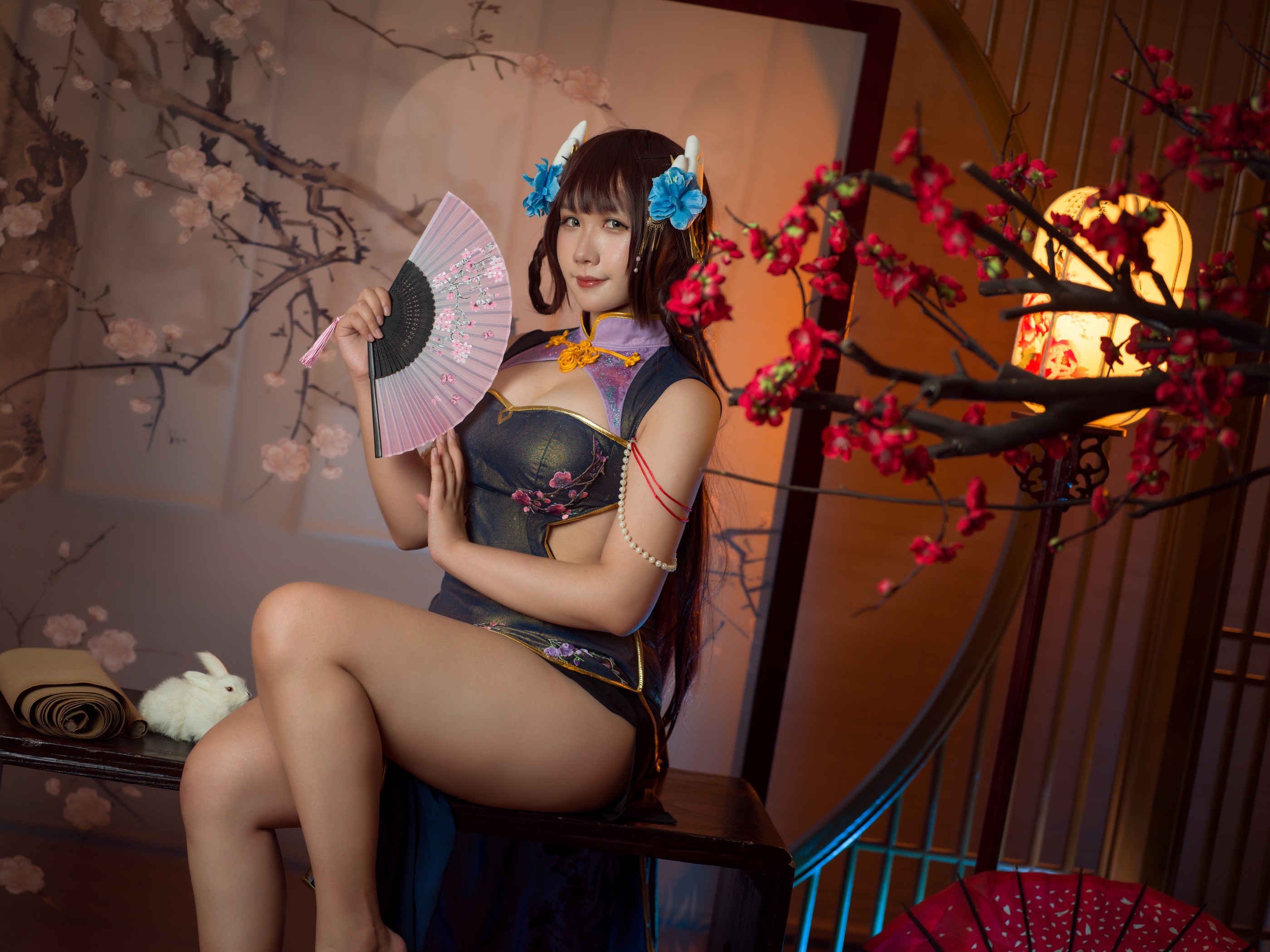 图片[1]-麻花麻花酱 – NO.103 麻花酱 比睿旗袍泳装[61P]-XikXak